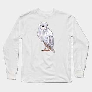 White Barn Owl Long Sleeve T-Shirt